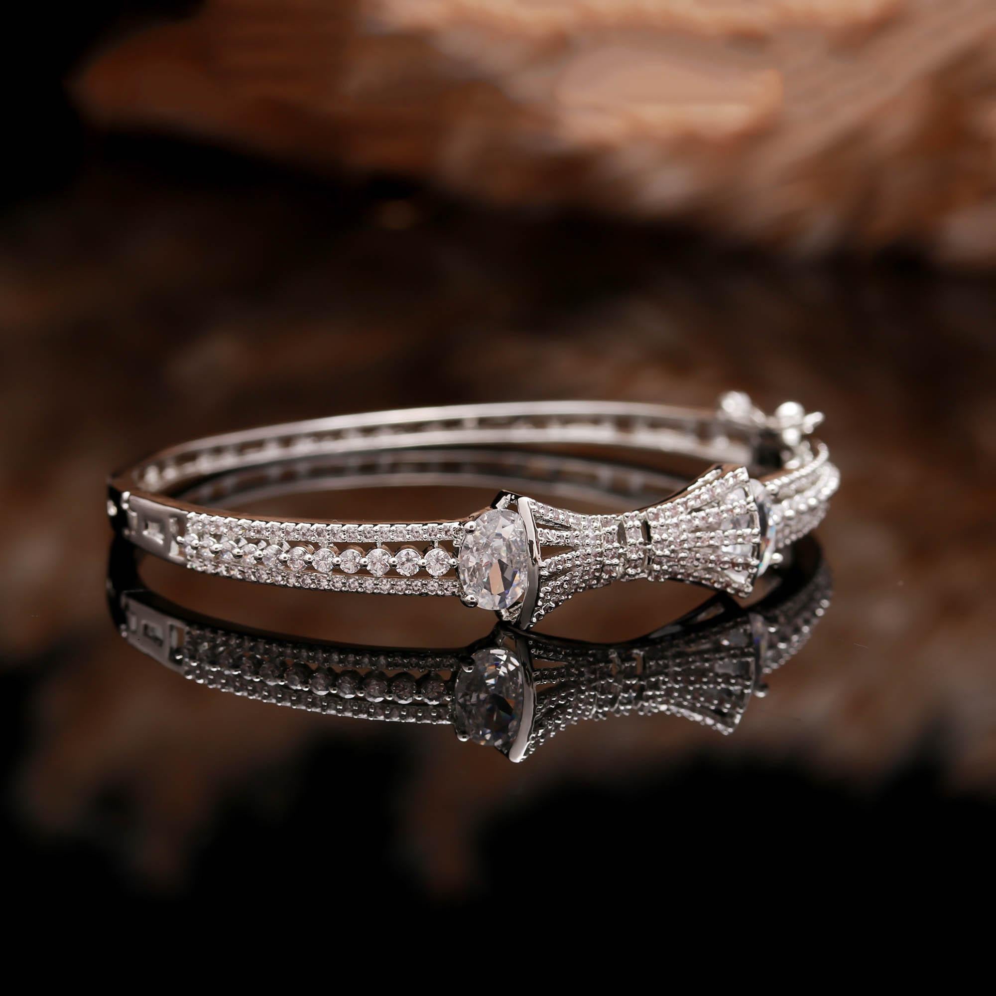 The Secure Snap - Box Clasp Silver Kada - Haamsi