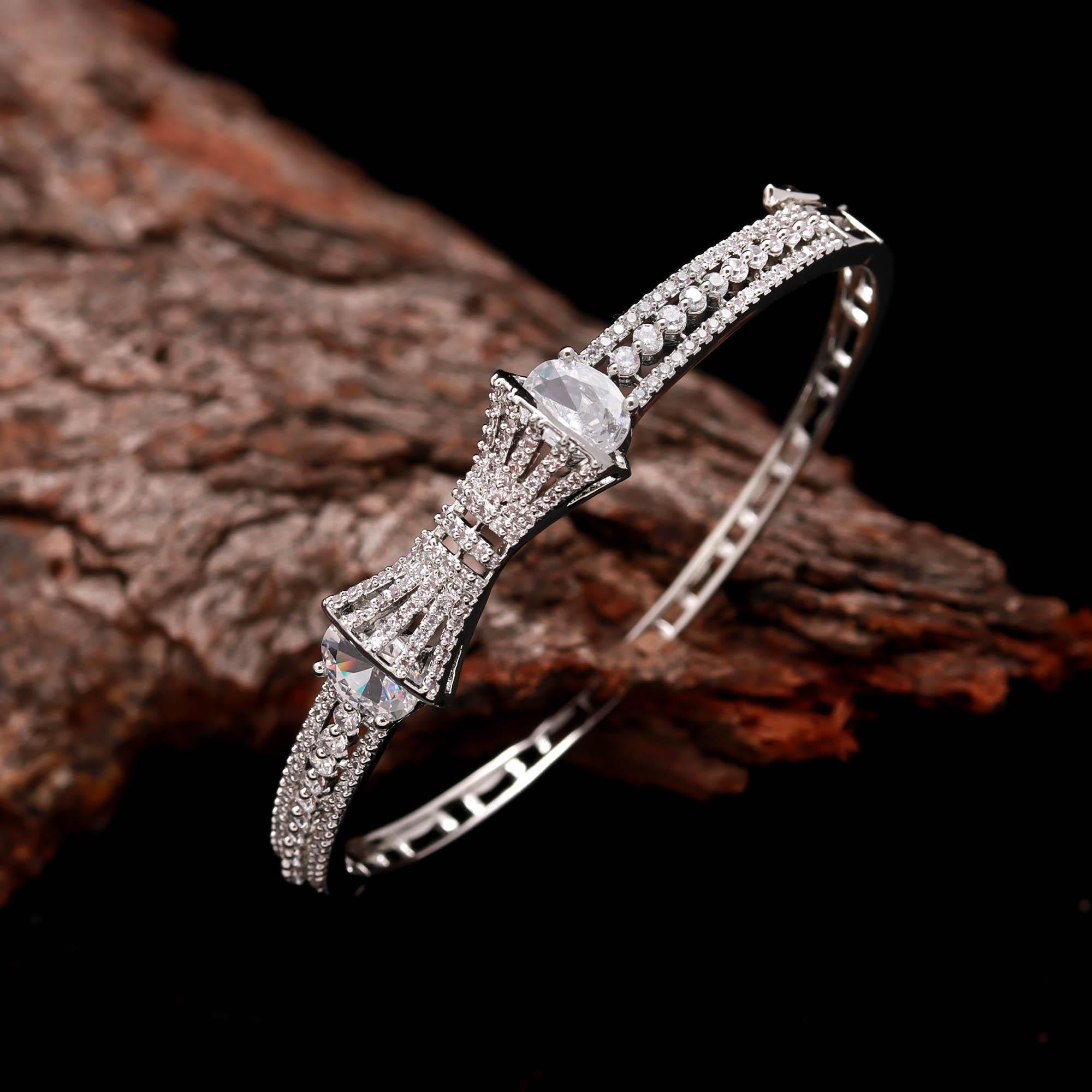 The Secure Snap - Box Clasp Silver Kada - Haamsi