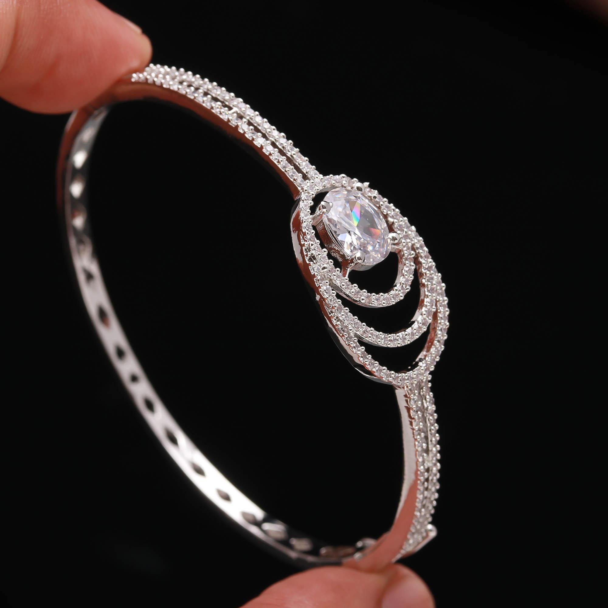 The Contoured Edge - Ergonomic Silver Kada