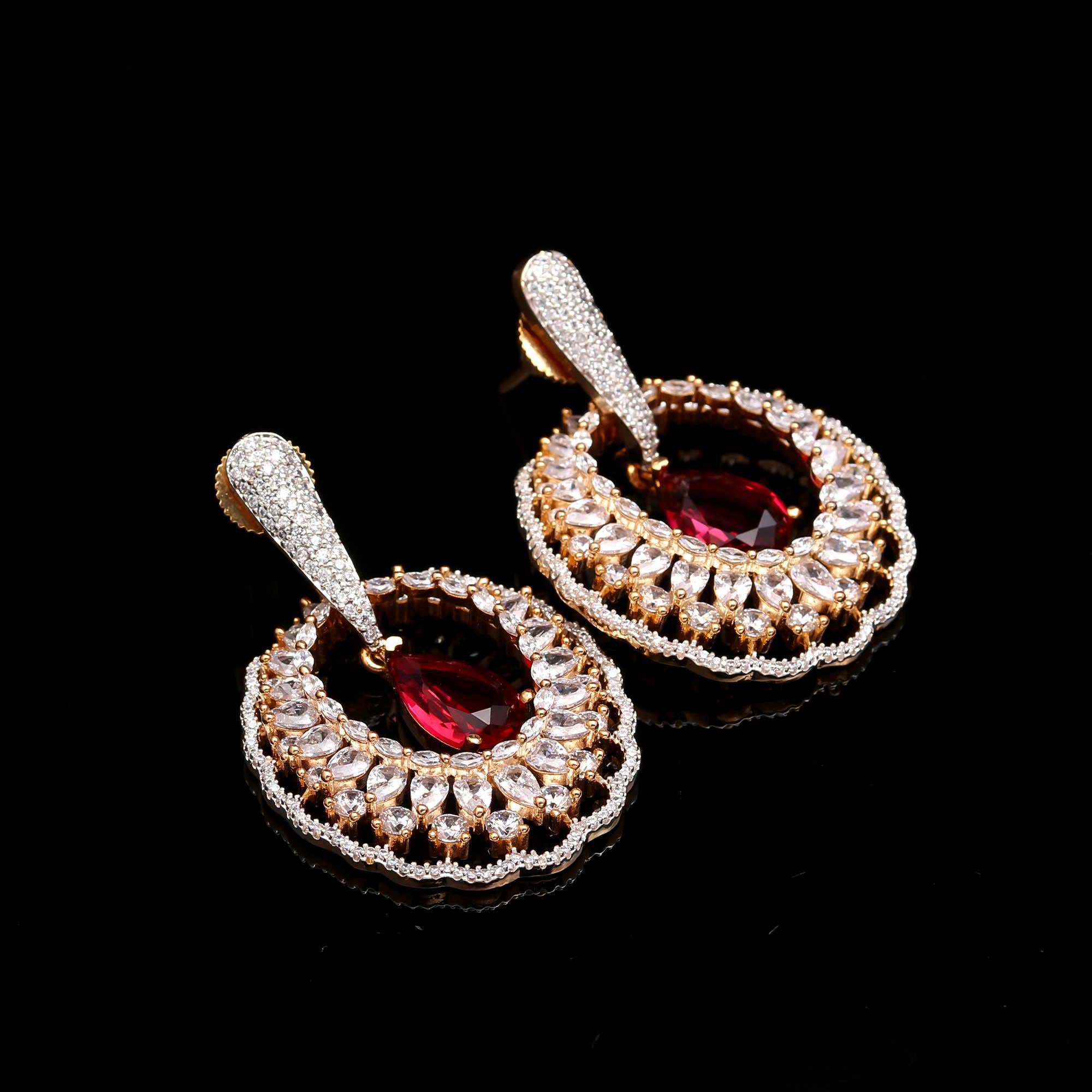 Orchid Gleam Earrings - Haamsi